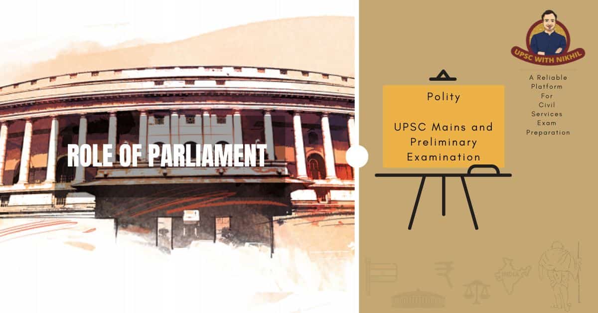 Role of Parliament