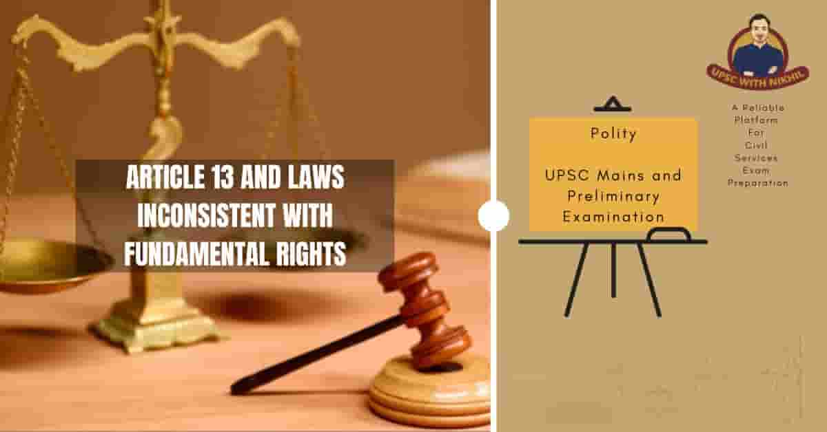 Article 13 And Laws Inconsiste