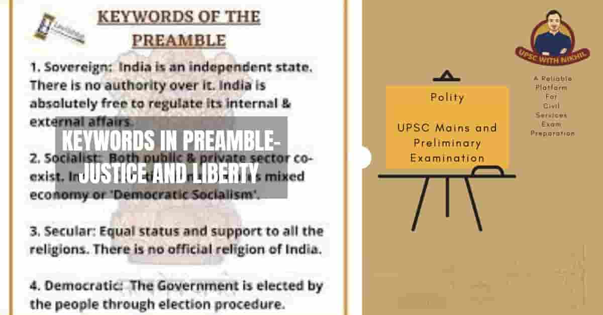 Keywords In Preamble-Justice A