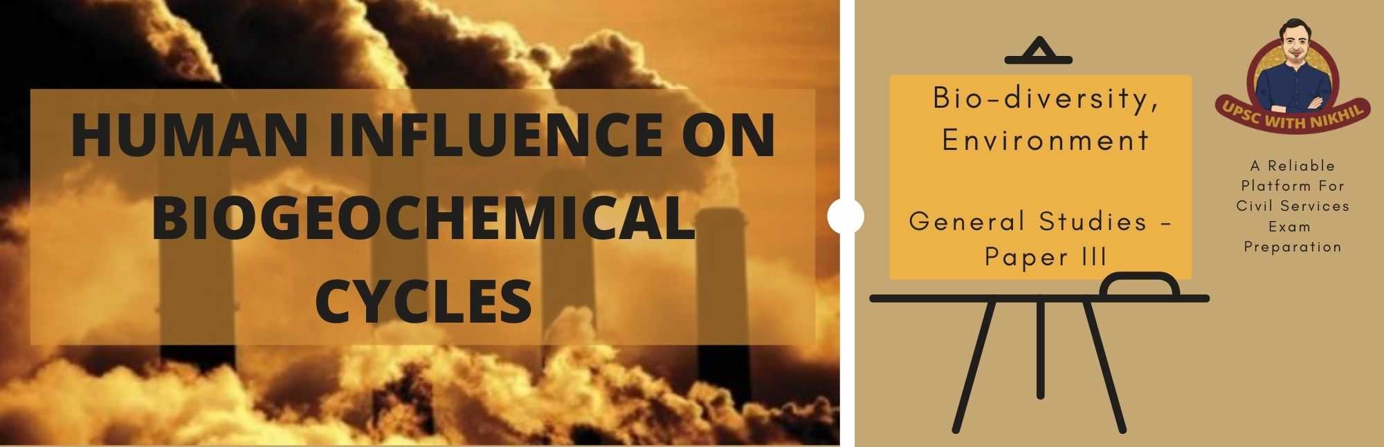Human Influence on Biogeochemi