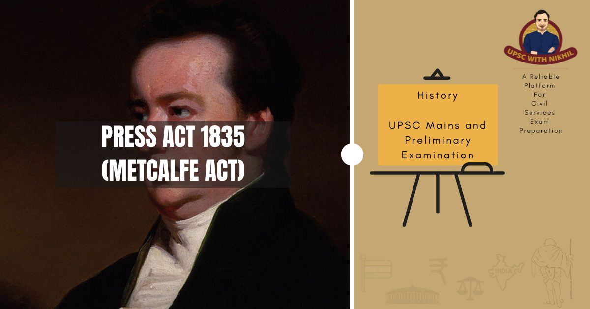 Press Act 1835 (Metcalfe Act)