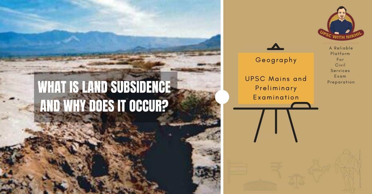 What Is Land Subsidence  And W