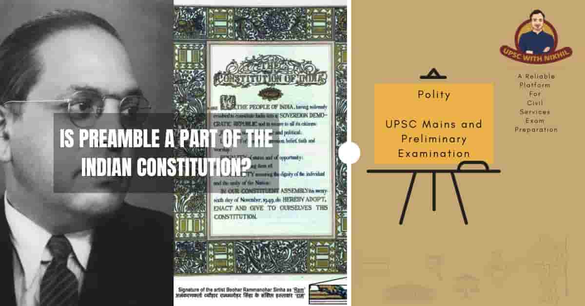 Is Preamble A Part of The Indi